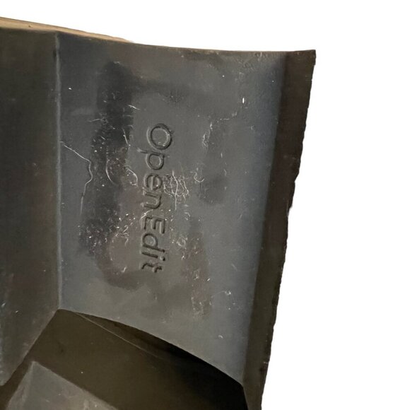 Open Edit Iris Neutral Glossy Academia Lug Sole Platform Chelsea Boot Si… - Picture 9 of 10